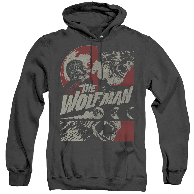 Universal Monsters When The Wolfbane Blooms - Heather Pullover Hoodie Crew Neck Wool Universal Monsters When The Wolfbane Blooms - Heather Pullover Hoodie Crew Neck Wool