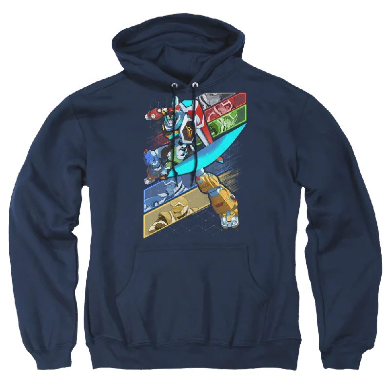 Voltron Legendary Defender Crisscross - Pullover Hoodie Cap Sleeve Casual