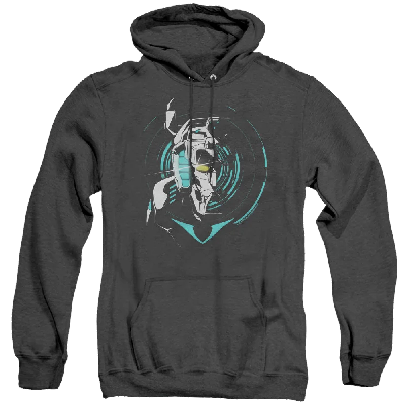Voltron Legendary Defender Defender Noir - Heather Pullover Hoodie Bishop Sleeve Elegant