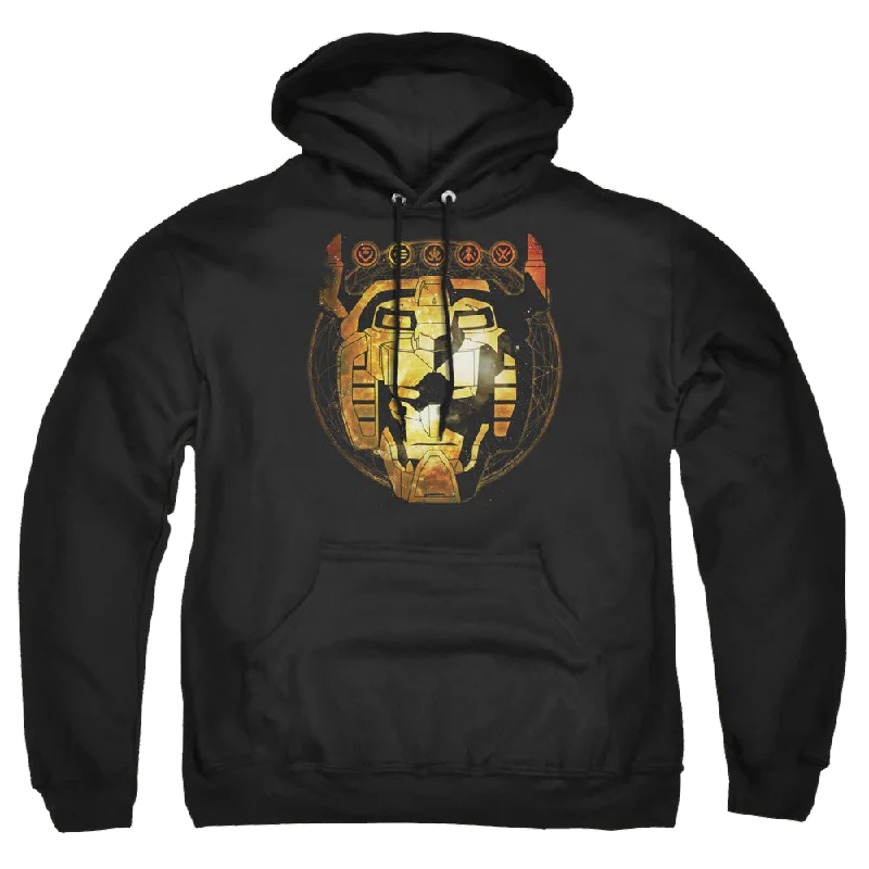 Voltron Legendary Defender Head Space - Pullover Hoodie Flare Sleeve Stylish