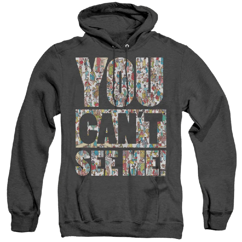 Where's Waldo See Me - Heather Pullover Hoodie Zipper Front Cardigan