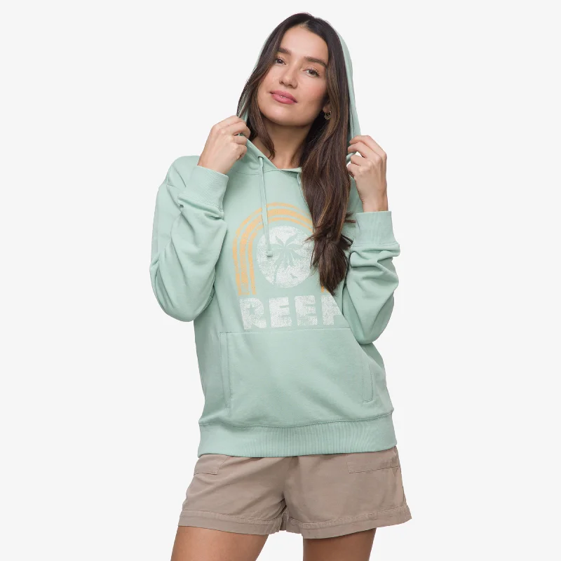 Fountains Pullover Hoodie Flare Sleeve Stylish