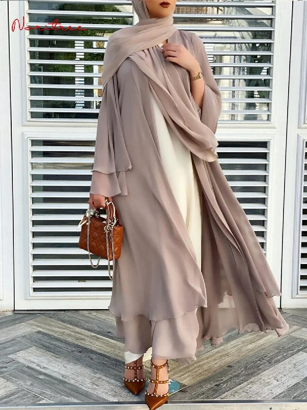 Better Double layer Abaya Kimono Dubai Kaftan Muslim Cardigan Abayas Dresses Women Casual Robe Femme Caftan Islam Clothes F2664 Polka Dot Checkered Tartan Better Double layer Abaya Kimono Dubai Kaftan Muslim Cardigan Abayas Dresses Women Casual Robe Femme Caftan Islam Clothes F2664 Polka Dot Checkered Tartan