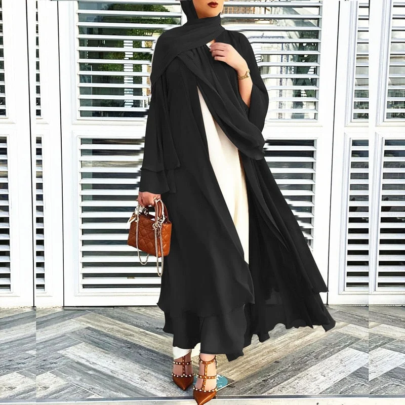 black no scarf