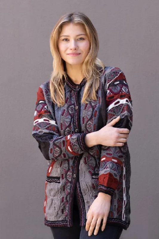 Bronze Cardigan Iron Safe Non-Iron Wrinkle Free