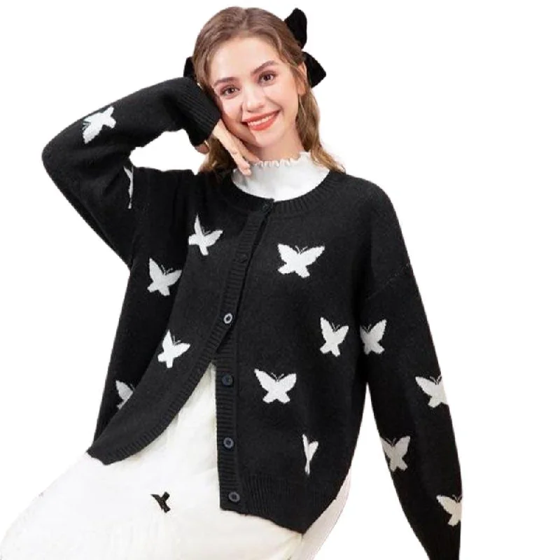 Butterfly Print Cardigan: Casual Women's Cardigan Great for all seasons, cute, smart and casual. Rayon Fabric Velvet Fabric Corduroy Fabric Butterfly Print Cardigan: Casual Women's Cardigan Great for all seasons, cute, smart and casual. Rayon Fabric Velvet Fabric Corduroy Fabric