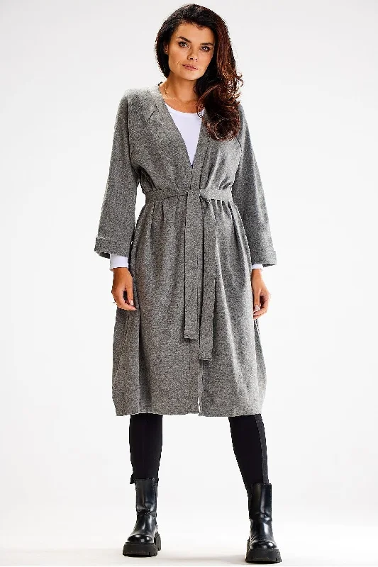 Cardigan awama Cable Knit Ribbed Knit Lace Knit