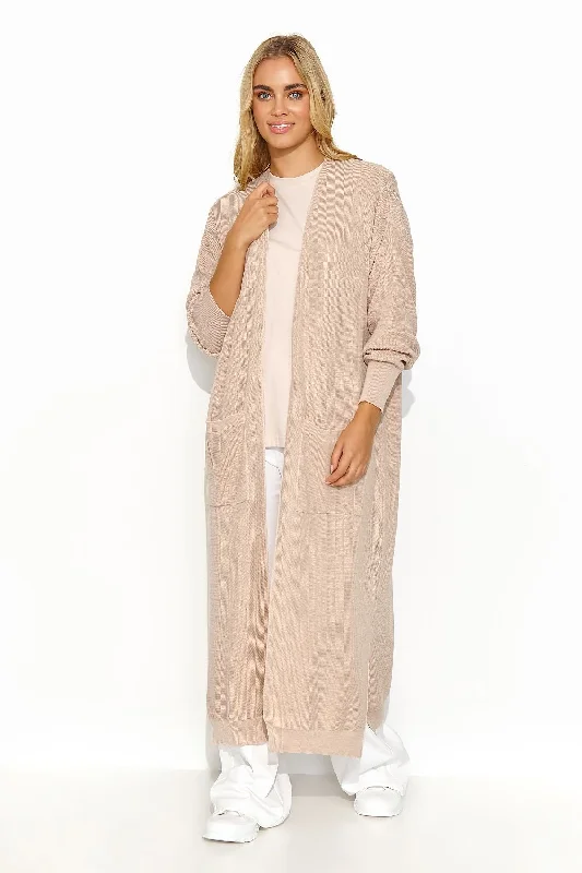 Cardigan Makadamia Layered Multi-layer Single Layer