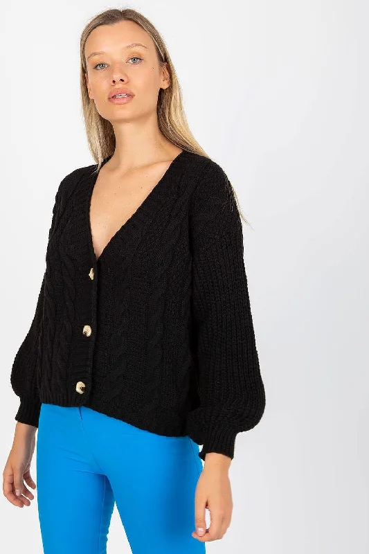 Cardigan Och Bella Denim Fabric Leather Fabric Suede Fabric
