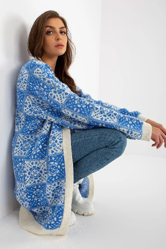 Cardigan Rue Paris Plaid Cardigan Polka Dot Checkered