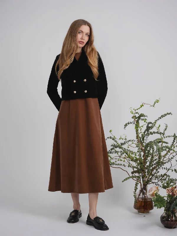 CROPPED VELVET BLAZER Women's Pencil Blazer