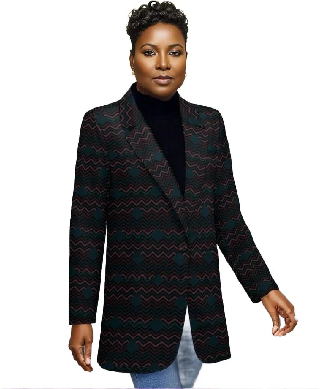 Easy Days Womens Casual Blazer Women's Patchwork Suit