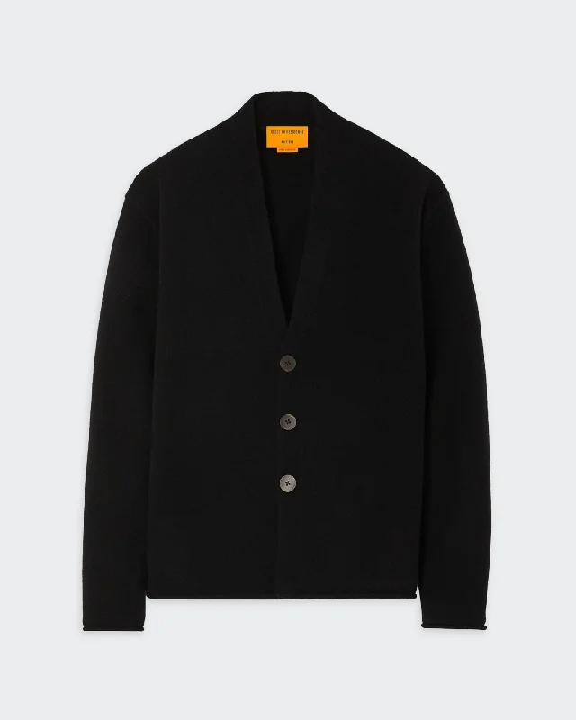 Everywear Cardigan - Black Fitted Loose Oversized