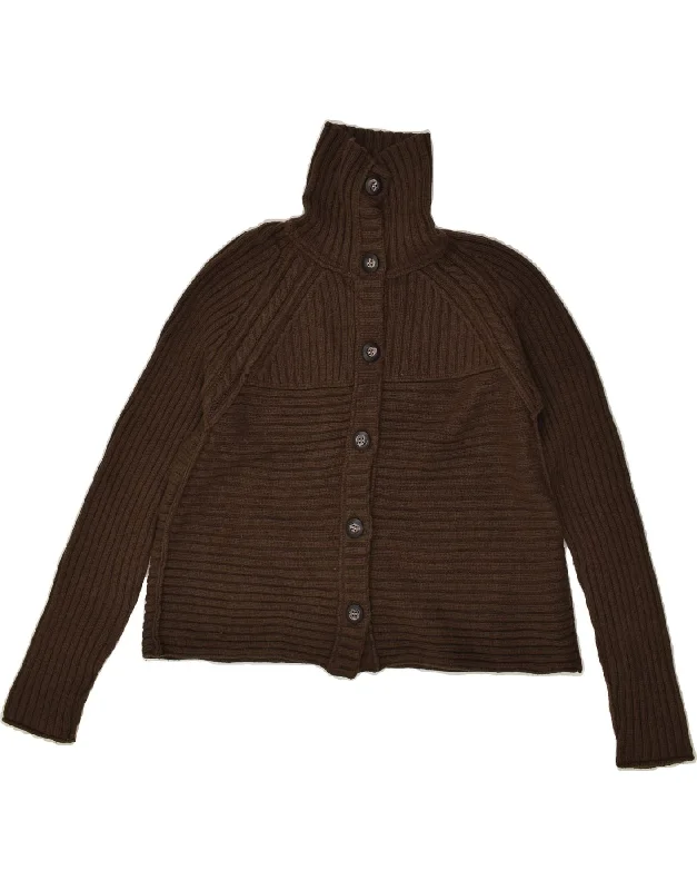 FAT FACE Womens Cardigan Sweater UK 12 Medium Brown Lambswool Slim Fit Regular Fit Oversized FAT FACE Womens Cardigan Sweater UK 12 Medium Brown Lambswool Slim Fit Regular Fit Oversized