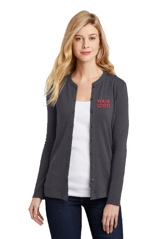 Port Authority Ladies Concept Stretch Branded Button-Front Cardigans, Grey Smoke Beaded Cardigan Sequined Faux Fur Port Authority Ladies Concept Stretch Branded Button-Front Cardigans, Grey Smoke Beaded Cardigan Sequined Faux Fur