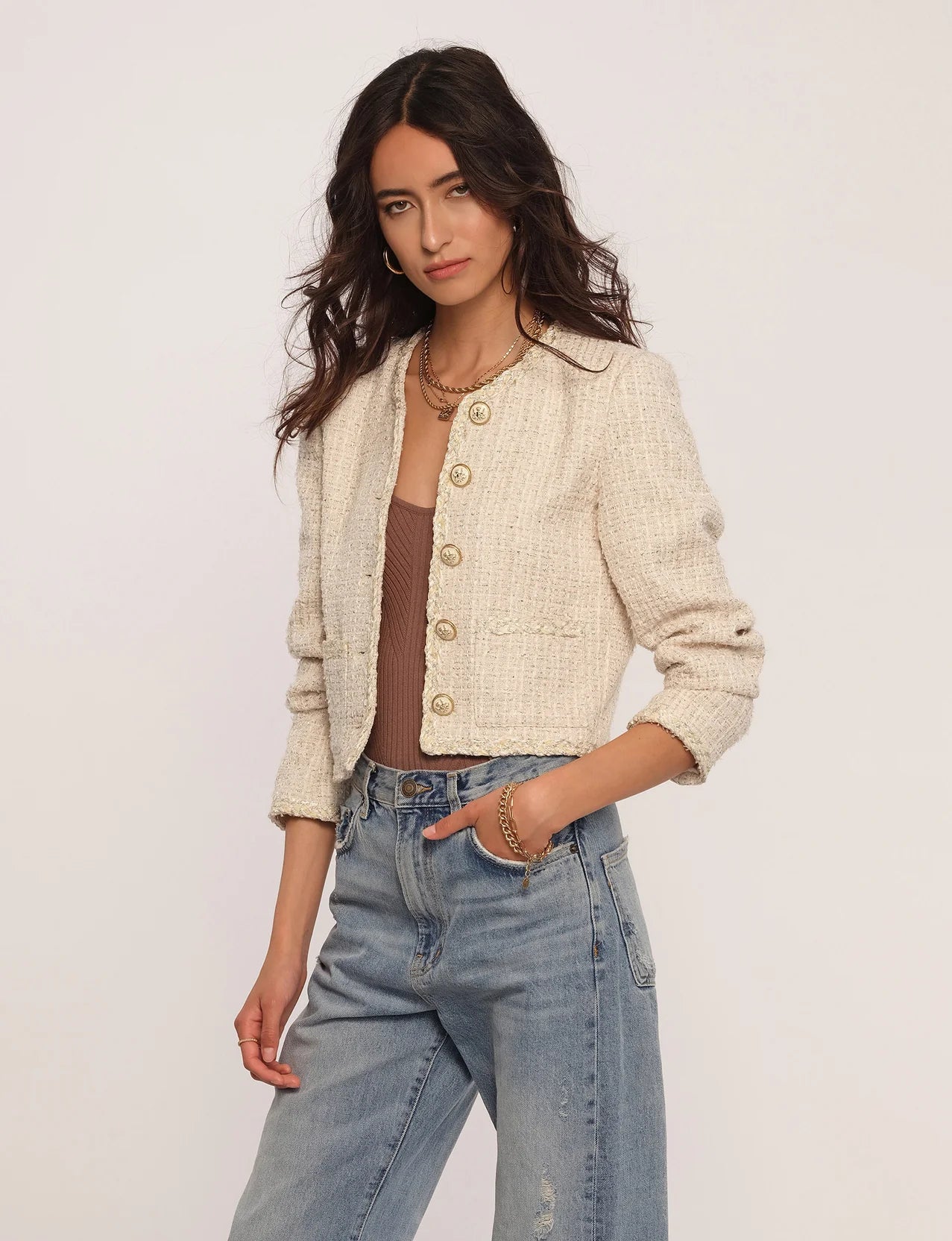 The Billie Blazer by Heartloom - Ivory Women's Party Jacket