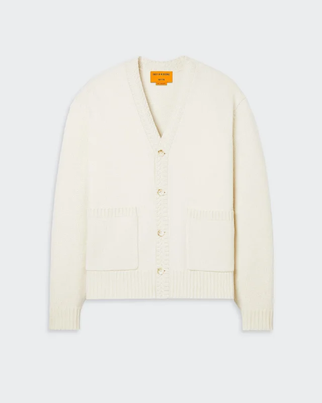 The Cardigan - Cream Open Front Closed Front Wrap Front