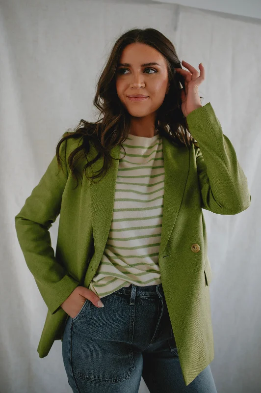 The Garance Blazer by FRNCH - Lime Women's Designer Suit