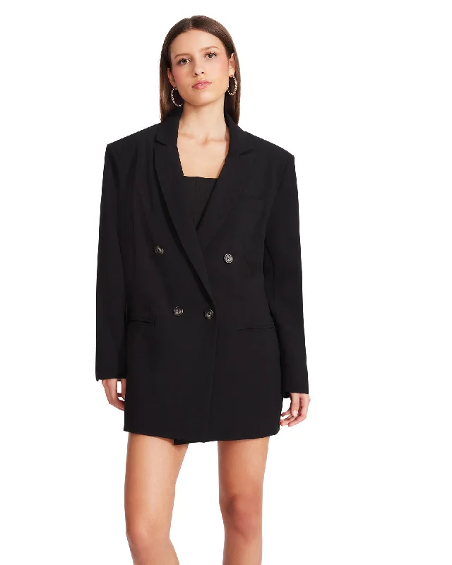 The Isabella Double Breasted Blazer - Black Women's Fashion Blazer