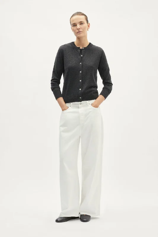 The Ultrasoft wool Crewneck Cardigan Terry Terry Cloth Terry Knit