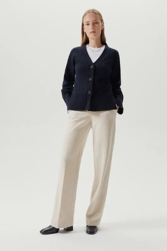 The Woolen Relaxed Cardigan Casual Formal Business