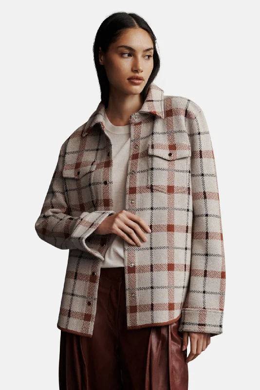 Ranchers Cardigan In Cashmere Sandstone Multi Machine Wash Dry Clean Hand Wash