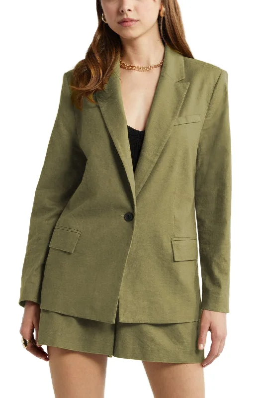 2 Piece Fashion Slim Single Buttons Women's Suit (Blazer+Shorts) Women's Vintage Suit