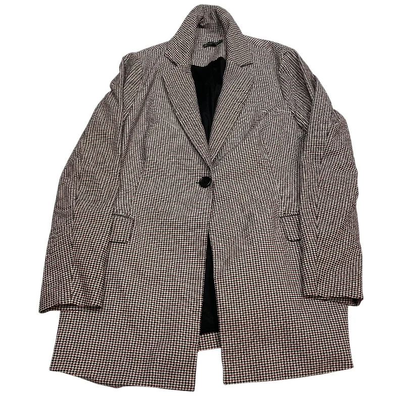 Blazer By Adrianna Papell In Black & Red, Size: Xl Women's Long Blazer