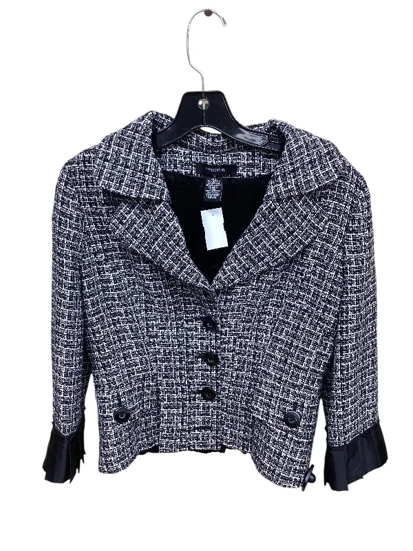 Blazer By Arden B In Black & White, Size: M Women's Fashion Blazer