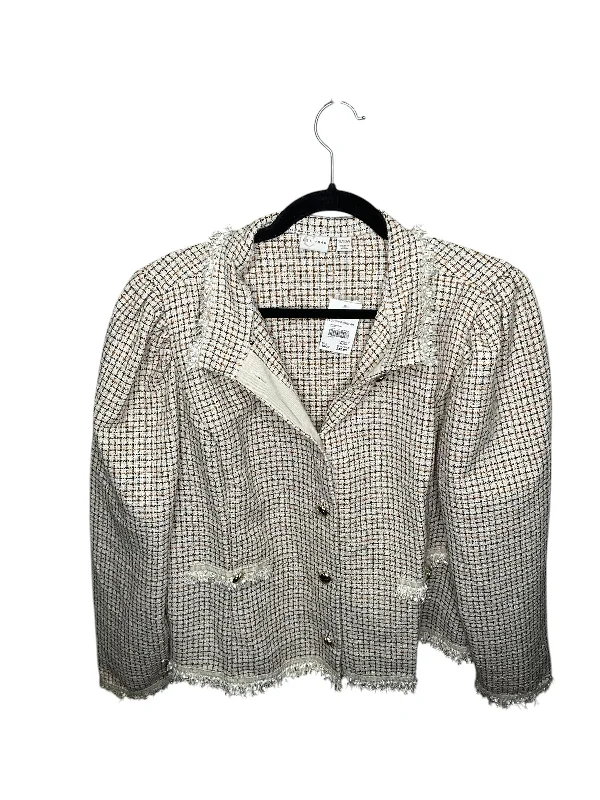 Blazer By Cato In Cream, Size: 18 Women's Custom Jacket