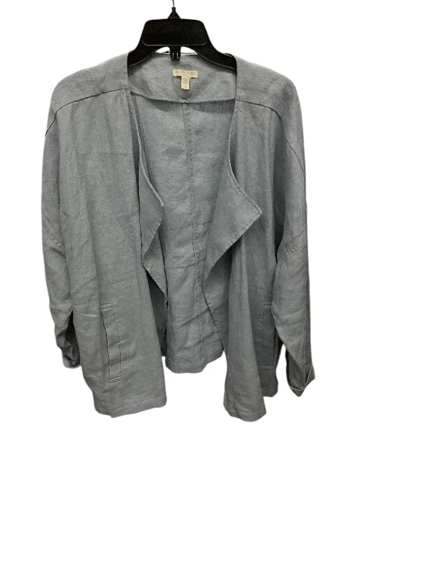 Blazer By Eileen Fisher In Blue, Size: 2x Slim Fit Blazer
