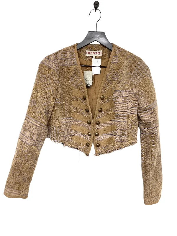 Blazer By Free People In Brown, Size: Xs Women's Custom Jacket