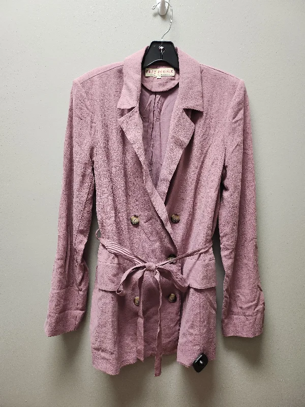 Blazer By Free People In Purple, Size: Xs Women's Lightweight Blazer