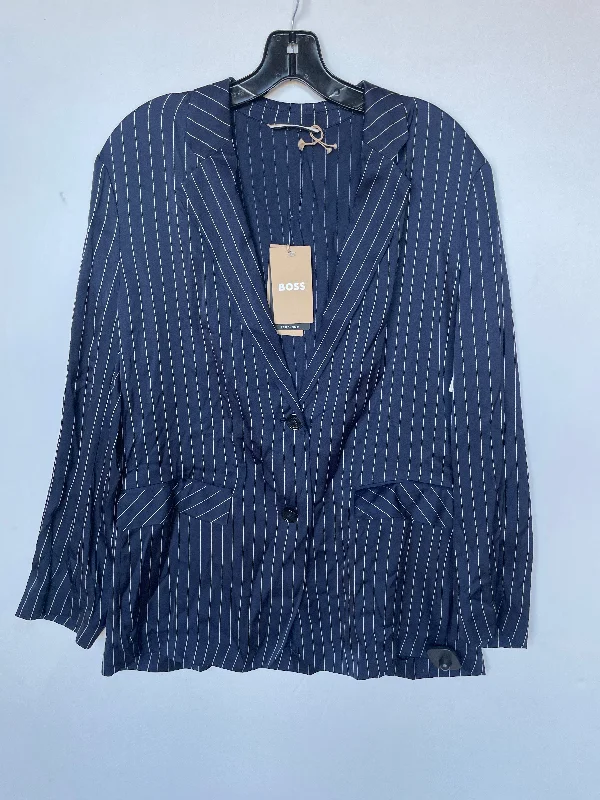 Blazer By Hugo Boss In Striped Pattern, Size: Lp Spring Women's Coat