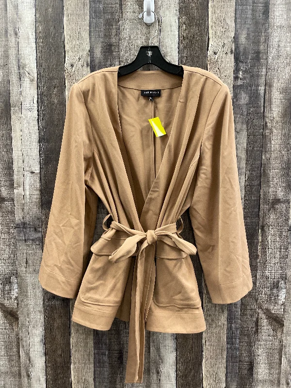 Blazer By Lane Bryant In Tan, Size: 18 Women's Elegant Suit