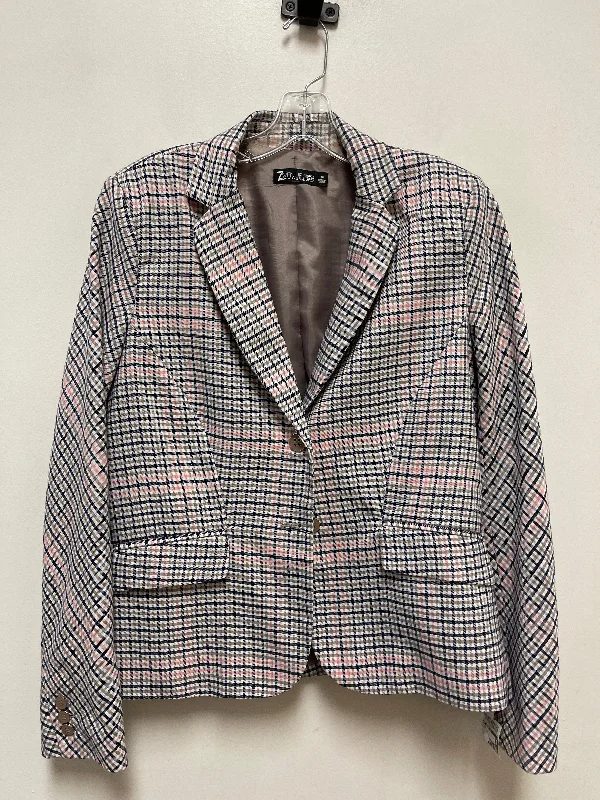 Blazer By New York And Co In Blue & Pink, Size: M Women's Fashion Blazer