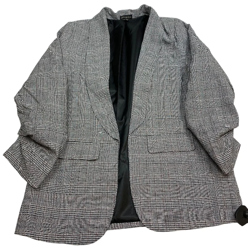 Blazer By Shinestar In Black & White, Size: L Women's Pencil Blazer