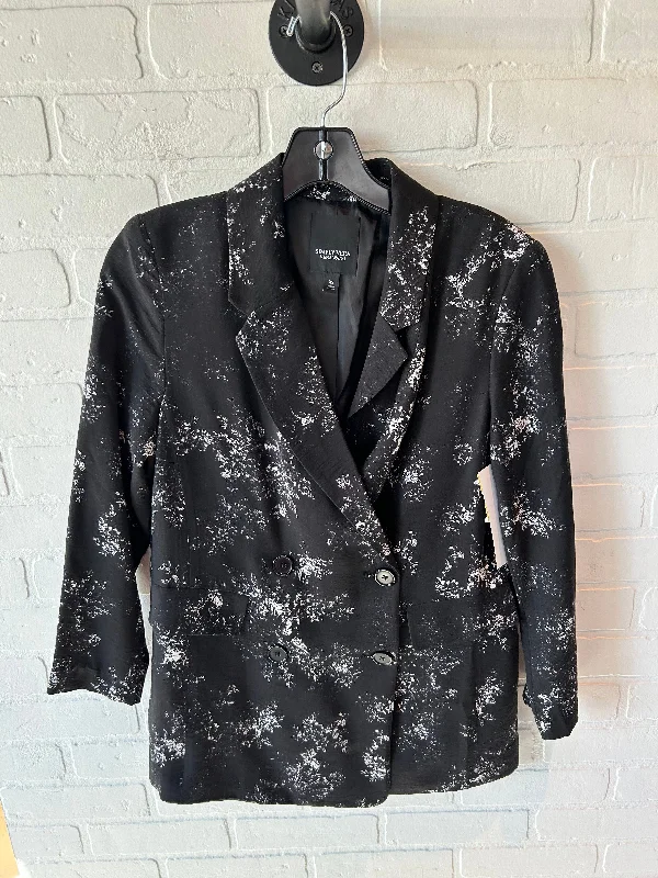 Blazer By Simply Vera In Black & White, Size: Xs Women's Party Jacket