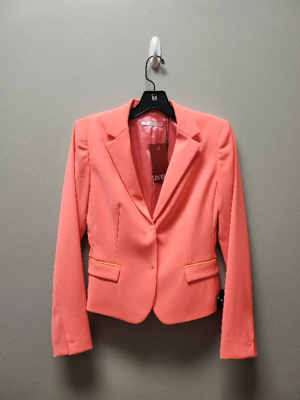 Blazer By Tahari By Arthur Levine In Orange, Size: Xs Women's Denim Suit