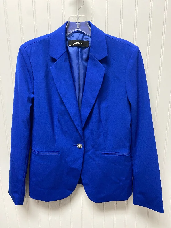 Blazer By Zara Basic In Blue, Size: M Women's Print Jacket