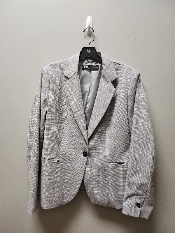 Blazer By Zara In Plaid Pattern, Size: L Women's Business Blazer