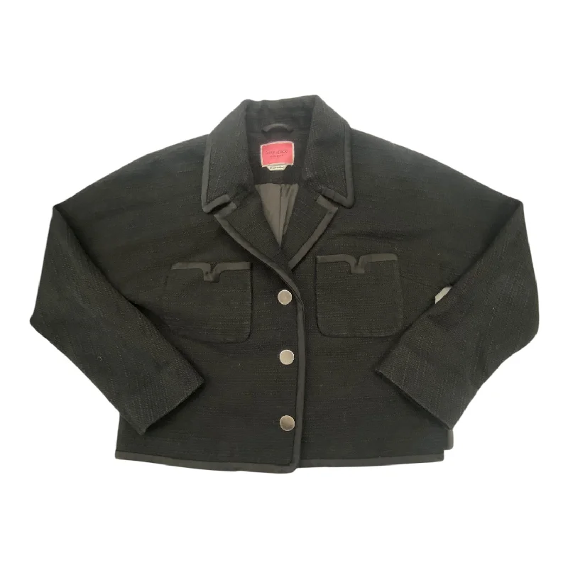 Blazer Designer By Kate Spade In Black, Size: M Women's Trendy Jacket