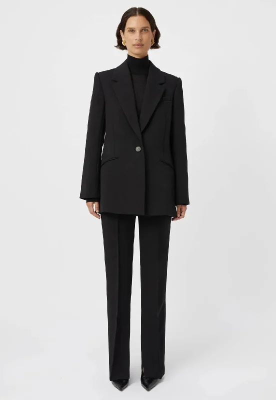 Tenera Blazer - Black Women's High-End Blazer