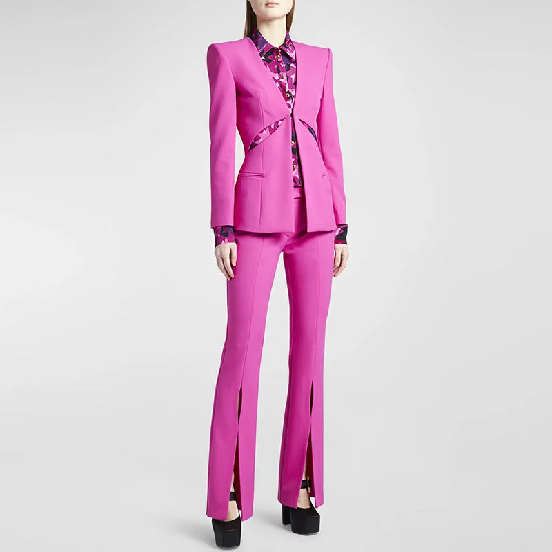 Classy Suave Womens Fancy Pantsuit | Cutout Modern Blazer | Dressy Pantsuit | Co ord Sets Women's Vintage Jacket Classy Suave Womens Fancy Pantsuit | Cutout Modern Blazer | Dressy Pantsuit | Co ord Sets Women's Vintage Jacket