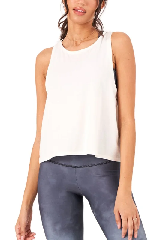 Onzie Flow Tri Blend Yoga Tank Top 3814 crew neck tank