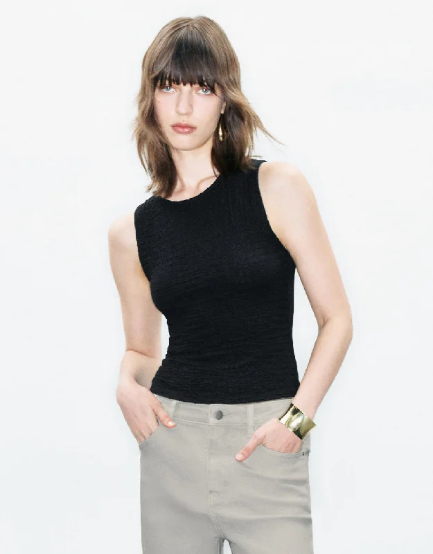 Crew Neck Tank Top loose fit tank
