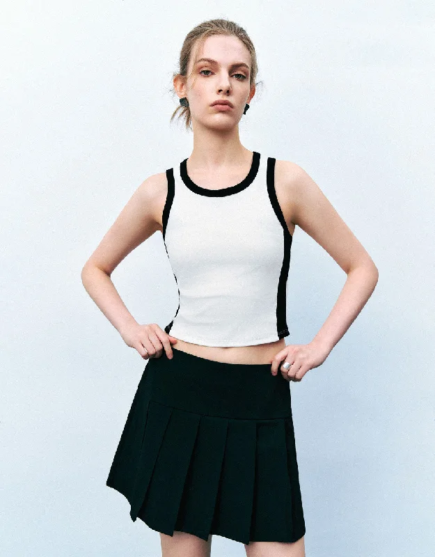 Crew Neck Tank Top charcoal tank top