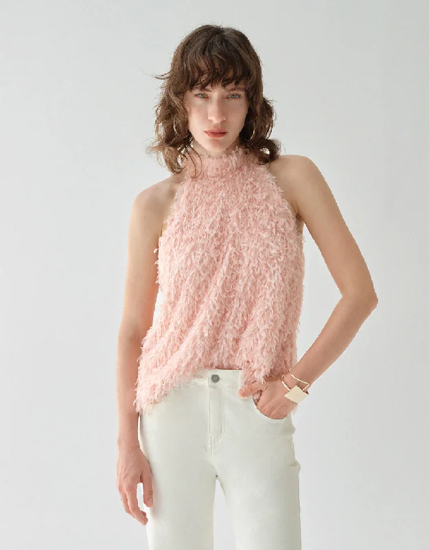 Fluffy Tank Top neon tank top