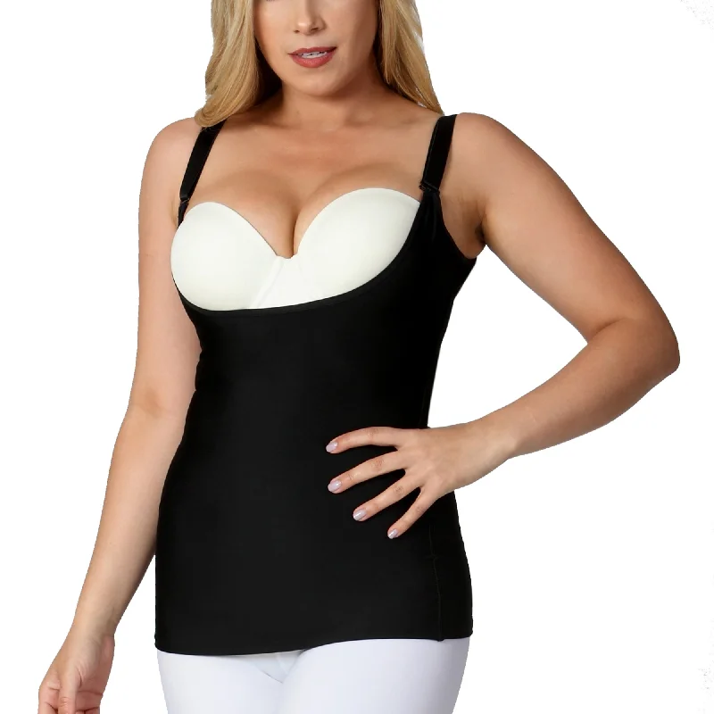 InstantFigure Underbust Tank Top with Bra Straps WTBS004 peach tank top