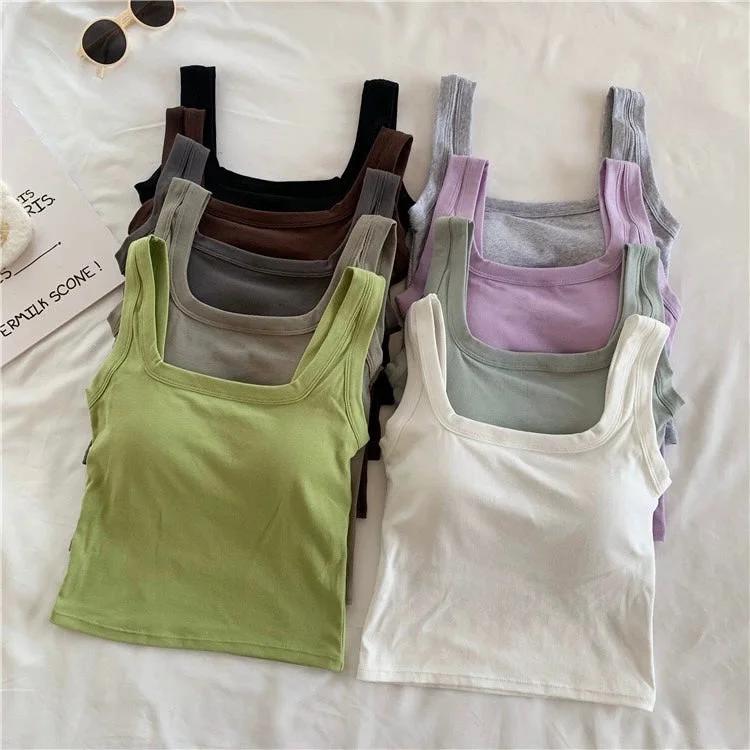 Jared Tank Tops with Inbuilt Bra cozy tank top